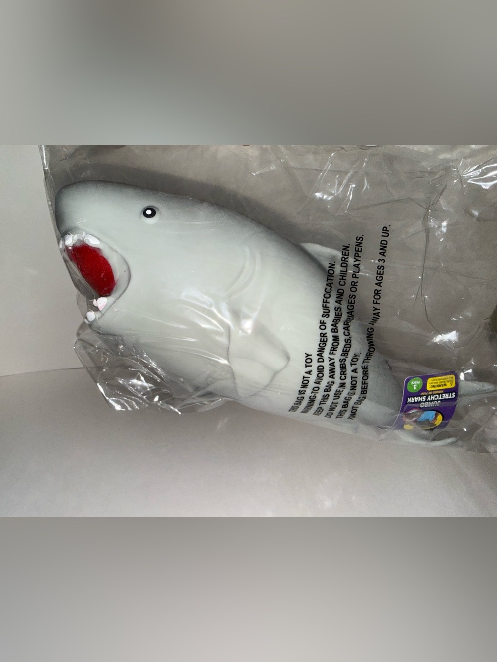Craft Squishible Jumbo Squish Shark Tactile Squeeze Toy Gray, Ages 3-11
Squishy